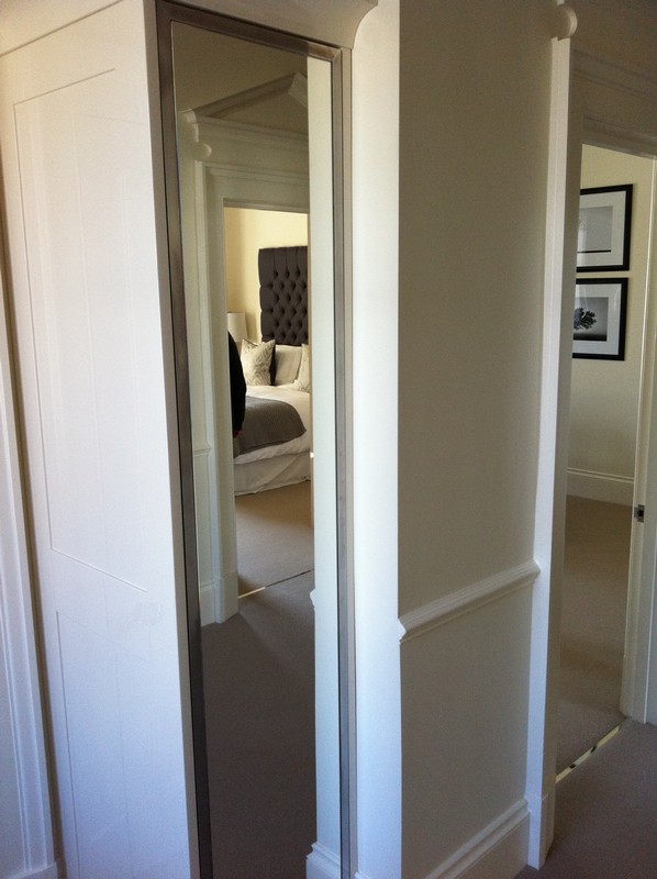 Full-length wardrobe mirror fitted in Blackheath home