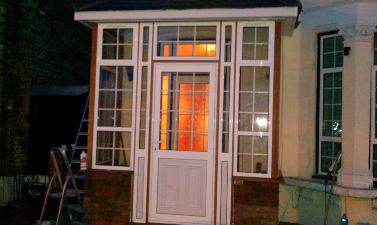 uPVC porch with Georgian bar glazing installed in Blackheath